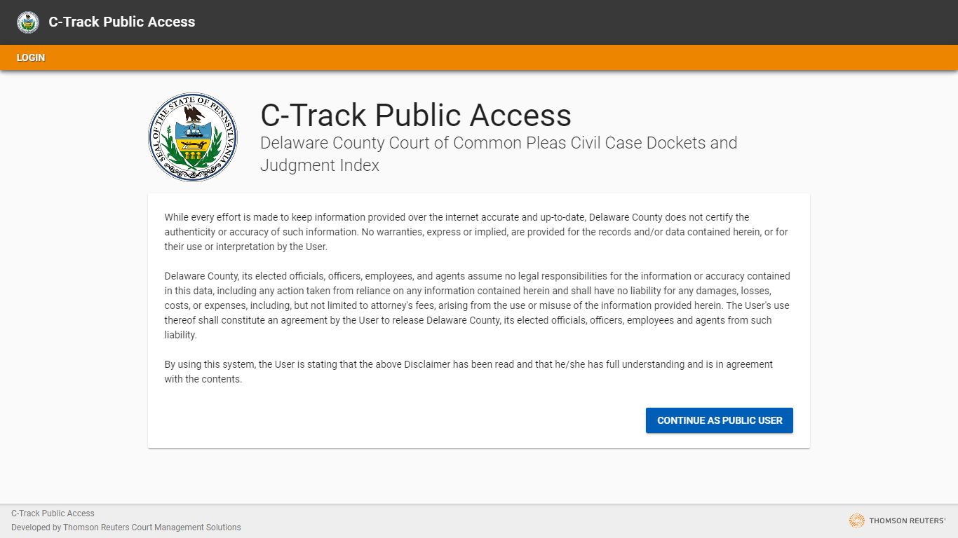 publicaccess - Delaware County, Pennsylvania